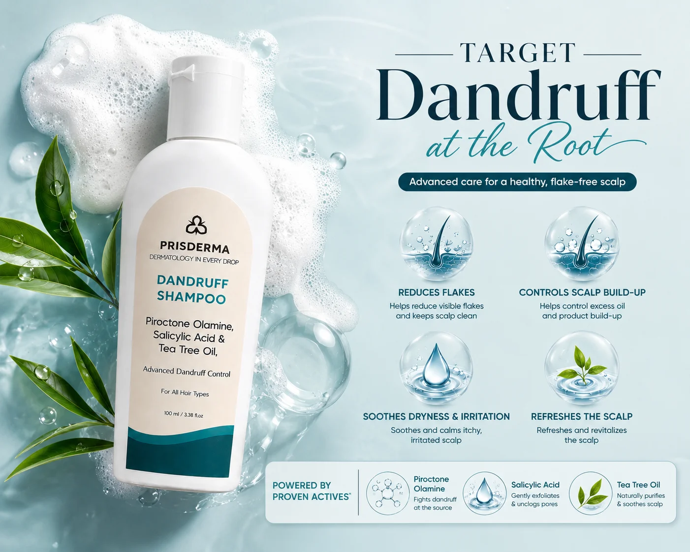 100 ML Anti-Dandruff Shampoo for Clean Scalp & Healthy Hair