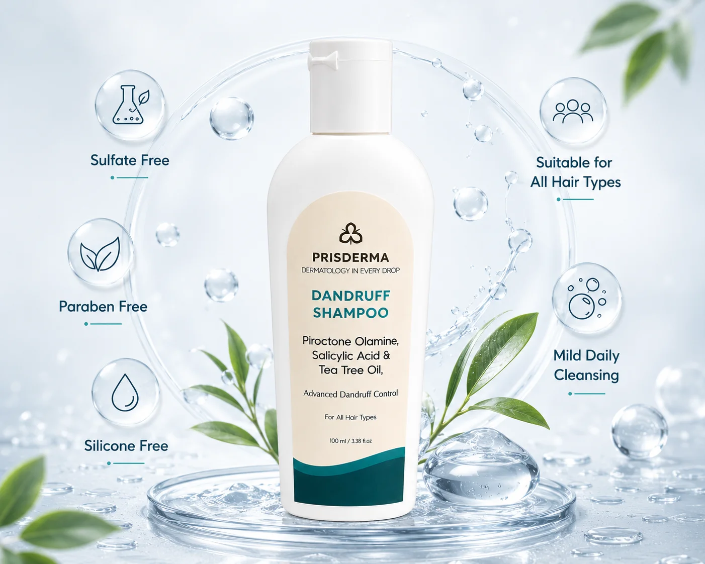 100 ML Anti-Dandruff Shampoo for Clean Scalp & Healthy Hair