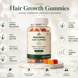 Unisex Hair Growth Gummies – Nourish, Strengthen & Shine