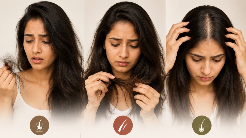 Hair Fall vs Hair Breakage vs Hair Thinning